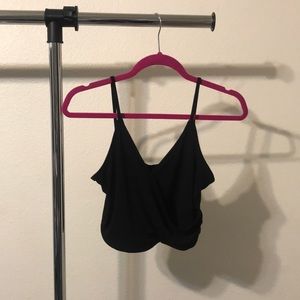 H&M Black Cropped top